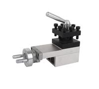 Aolidsive Post Vice Clamp 60x60mm Lathe Tool Holder, Aluminium Mg Alloy Stable Moving, Broad Utility for 210 8x16 220x400 220x600 220x750 Precision Machining Workshop