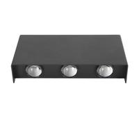 Aolidsive Rechargeable Wall Sconce, Wireless LED Wall Light with Touch Switch and Magnetic Adhesive, Battery Operated Lamp for Bedroom Corridor Stairwell, Black 16x8x3.5cm (Black)