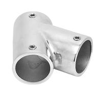 Aolidsive Robust Boat Tube Connector, 316 Stainless Steel, 3-Ways Design, Easy Installation for Yachts and Inflatable Boats (Left Φ22mm（7/8"）)