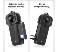 Aolidsive Screen Protector Lens Guard Fit for X5 Action Camera Proof Impact Resistant with Snap Open Design for Quick Access (Black)