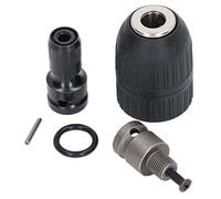 Aolidsive Self Tighten Drill Chuck Keyless Electric Impact Wrench with 1/2in 20UNF Thread, ABS and High Carbon Steel Construction, 2-13mm Clamping Range for DIY and Professional Use