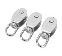 Aolidsive Single Pulley Block, Stainless Steel, 75kg Load Capacity, 360° Rotating, Ideal for Crane and Lifting Applications