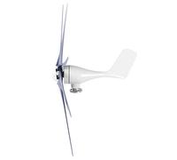 Aolidsive Small Wind Generator 6 Vane/Wing Windmill Kit with 3 Phase AC Permanent Magnet Generator 12V for Boats Cabins Terraces High Efficiency Low Vibration (24V)