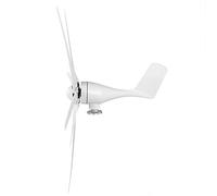 Aolidsive Small Wind Generator 6 Vane/Wing Windmill Kit with 3 Phase AC Permanent Magnet Generator 12V for Boats Cabins Terraces High Efficiency Low Vibration (24V)