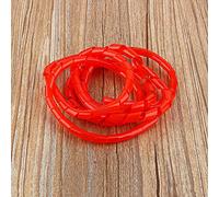Aolidsive Spiral Cable Wrap, 6mm Red Wire Organizer, Tidy Up Cables for Home Office and PC, 5m Length