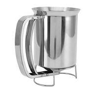 Aolidsive Stainless Steel Pancake Batter Dispenser Handheld Pourer for Baking Cupcakes Muffins 300ml Capacity Easy Fill Kitchen Tool