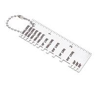 Aolidsive Stainless Steel Welding, Metal Sheet Wire Thickness Gage with Etched Numerals for Quick Accurate Measuring, Lightweight Tool for Welding