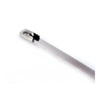 Aolidsive Stainless Steel Zip Ties, 50pcs SS304 Metal Cable Ties for Chain Link Fence and Exhaust Wrap, Self-Locking Heavy Duty with Extreme Temperature -80°F to 1000°F