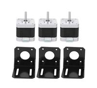 Aolidsive Stepper Motor Stainless Steel 12V Bipolar 40mm 1.8 Degree Step Angle for 3D Printers Textile Machinery Monitoring Equipment