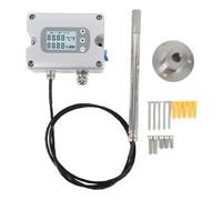 Aolidsive Temperature Humidity Sensor, PT1000 Thermistor with High Accuracy LCD Screen, for Industrial Applications, Wall Mounted Dust Proof Rain Proof Design