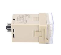 Aolidsive Time Relay LED Digital Display Adjustable Electronic Relay ATS48A 1ZDC12V Plastic Housing High Accuracy Timing Control for Control Panels Automation Technicians (AC380V)