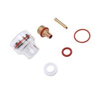 Aolidsive Torch Glass Cup Welding Torch Kit 3/32in Gas Lens High Heat Welding Accessory with Collet Body Washer Silicone Ring for WP 17 18 26 Torches