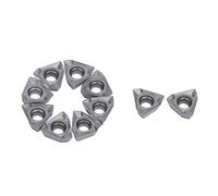 Aolidsive Turning Insert, Cemented Carbide Lathe Cutter Set 10Pcs CNC
