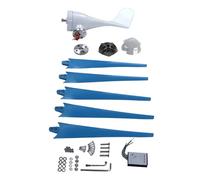 Aolidsive Wind Generator, 400W 5 Blade 3 Phase AC Permanent Magnet Wind Generator DC12V, Aerodynamic Tail Design, High Efficiency Power Output for Home Farm Marine Use (DC24V)