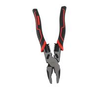 Aolidsive Wire Pliers 8.86in Chrome Vanadium Steel 60HRC High Hardness | Flat Nose Pincer for Stripping Cutting Crimping, PVC Non Slip Handle, Eccentric Shaft Design, Mechanical Maintenance Tool