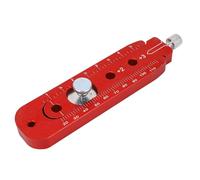 Aolidsive Woodworking Compass Scriber, Aluminum Alloy Adjustable Arc Drawing Ruler with and Imperial Dual Scale, for Woodworking Metal Processing Decor Design Industrial Drawing