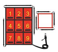 AOLIGEIJS Adjustable Strike Zone Target for Baseball Net,Numbered Pitching Pad,Baseball Softball Target,Practice Throwing and Hitting with Accuracy