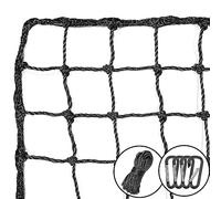 AOLIGEIJS - Baseball and Softball Field Back Protection Net Multipurpose Sports Net Black PE