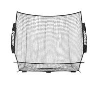 AOLIGEIJS Replacement 6' x 6' Baseball Softball Net (NET ONLY), with Large Ball Collection System, Portable Pitching & Batting Practice Net, 7-Strand Heavy Duty Knotless Baseball Net (Black)