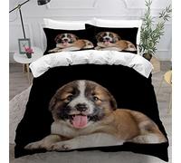AOLIGL Bedding Single Bed Bernese Mountain Dog Duvet Cover Set Kids Girls Teens Boys Single Bedding Set with 2 Pillow Cases Hypoallergenic Bedding Single Duvet Cover Set Dog