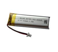 AOLIKES 3.7 V 1400 mAh 5.18 Wh Rechargeable Lipo Battery Replacement for Sena 50R, 50R-01 Motorcycle Bluetooth Headset, 2-Wire Battery Pack