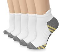 Aoliks womens Copper Compression Running Socks For & - Low Cut Cushion Socks Fit For Athletic,Travel, Sports, Medical Small/Medium A04 - White(5 Pairs)