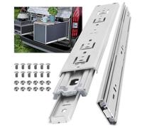 AOLISHENG Heavy Duty Drawer Runners 400mm 68Kg Load Capacity Heavy Duty Drawer Slides Ball Bearing Draw Runners, Full Extension Draw Sliding Rails Sliders Side Mount 1 Pair, 16inch Without Lock