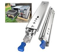 AOLISHENG Heavy Duty Drawer Runners 500mm 120Kg Load Capacity Heavy Duty Drawer Slides Draw Runners, Ball Bearing Full Extension Draw Sliding Rails Sliders Side Mount 1 Pair, 20 inch with Lock