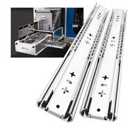 AOLISHENG Heavy Duty Drawer Runners 850mm 100Kg Load Capacity Heavy Duty Drawer Slides Draw Runners, Ball Bearing Full Extension Draw Sliding Rails Sliders Side Mount 1 Pair, 34 inch Without Lock