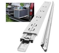 AOLISHENG Heavy Duty Drawer Runners 850mm 50Kg Load Capacity Drawer Slides Ball Bearing Draw Runners, Full Extension Draw Sliding Rails Sliders Side Mount 1 Pair, 34inch Without Lock
