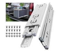 AOLISHENG Heavy Duty Drawer Runners 900mm 50Kg Load Capacity Heavy Duty Drawer Slides Ball Bearing Draw Runners, Full Extension Draw Sliding Rails Sliders Side Mount 1 Pair, 36inch Without Lock