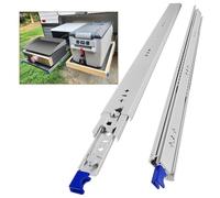 AOLISHENG Heavy Duty Drawer Runners Drawer Slides with Lock 750mm Draw Runners Load Capacity 110Kg Ball Bearing Full Extension Draw Sliding Rails Sliders Side Mount 1 Pair, 30inch
