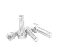 Aolity Mdingbao-Hex Bolts M2 M2.5 M3 M4 M5 M6 M8 M10 Aluminium Alloy 6063 DIN912 Hex Socket Cap Head Screw Allen Bolt, Strong wear resistant (Size : M2X12 100PCS)