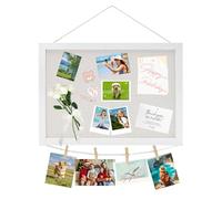 Aolkee Pin Board Cork Board 28cm X 42cm, Corkboard Pinboard for Wall, 1pack Notice Vision Boards with Linen Double-Sided for Bedrooms Home Offices