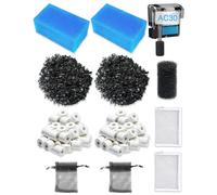 Aolleteau 2 Sets Aquarium Filter Media Replacement for Fluval AC30/Aquaclear 30 Power Filter - for 10-30 Gallon Aquariums
