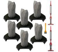 Aolleteau 6 Pack F114 Vacuum Filter Compatible with Dirt Devil Power Express Lite Vacuum Cleaner SD22020, SD22020B, and SD22030, 6 Pack F114 Filter & 1 Pack Dust Brush