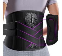 Aollop Back Support Belt for Lower Back Pain for Men Women, 8X Powerful Back Brace Bionic Support System with 3D Pad, Breathable Lumbar Support Belt for Sciatica,Herniated Disc,Scoliosis (Black, XXL)