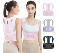 Aollop Posture Corrector Women and Men - Back Brace Back Support Belt with Breathable Adjustable Elastic Bands Back Straightener Improve Lumbar Support Belt Lower Back Pain Relief (Waist 27'-34')