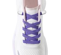 AOLLRUIRLL Elastic No Tie Shoe Laces for Kids and Adults Sneakers, Stretch Flat Tieless Shoelaces, Purple