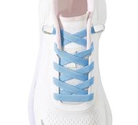 AOLLRUIRLL Elastic No Tie Shoe Laces for Kids and Adults Sneakers, Stretch Flat Tieless Shoelaces, Sky Blue