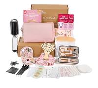 AOLRNALI Bridal Emergency Kit for Wedding Day, Wedding Essentials Survival Set for Team Bride, Must-Have 30+ Essentials Travel Kit with Makeup Bag