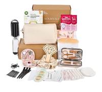 AOLRNALI Bridal Emergency Kit for Wedding Day, Wedding Essentials Survival Set for Team Bride, Must-Have 30+ Essentials Travel Kit with Makeup Bag