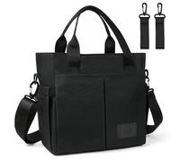 Aolso Baby Changing Bag, Multifunctional Nappy Changing Bags For Mom And Dad, Portable Messenger Tote Bag with Adjustable Straps,Maternity Diaper Bag Travel Tote Bag (Black)