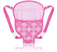 Aolso Baby Doll Carrier, Back Carrier with Adjustable Straps for Babies, Carrying Doll Accessories for Children, Doll Accessories for 14-18 Inch Doll Strap, Cuddly Toy Carrier for Little Girls (Red)