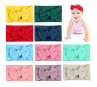 Aolso Baby Girl Headbands - 10pcs Hair Bands, Newborn Bows, Toddler Hairbands and Child Hair Accessories