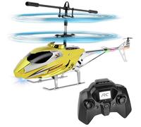 Aolso Remote Control Helicopter for Kids,RC Helicopter with LED Light,Altitude Hold & Gyro,2.4GHz Helicopters Toy with 3.5 Channel,Boys Toys,Gift for Boys Adults-Gold