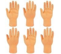 Aolso Tiny Hands, 6 Pcs Finger Puppets, Miniature Little Hands Finger Puppets, Finger Props, Little Finger Funny Finger Hand for Joke Toys, Prank Game