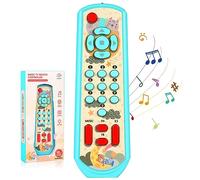 Aolso Toy Remote Control, Baby TV Remote Control Toys Educational Toys, Baby Remote Control Toy Learning Musical Sensory Toy for Toddler 6-18 Months 1-3 Year Old Boys Girls, Blue