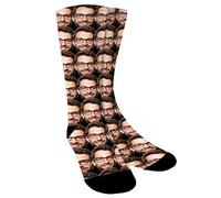 Aolun Personalised Photo Socks - Multiple Faces, Put Your Face on Socks for Men, Women