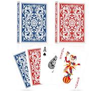 Aomaic Playing Cards 2 Decks of Playing Cards Poker Size Standard Index Playing Card Bulk for Adult Senior Poker Cards Set for Card Game Blackjack Euchre Family Game Night Casino Play Supplies